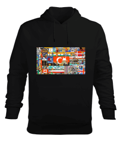 reddit r place baskısı Erkek Kapüşonlu Hoodie Sweatshirt