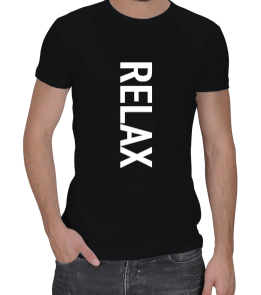 RELAX BASKILI Erkek Regular Kesim Tişört