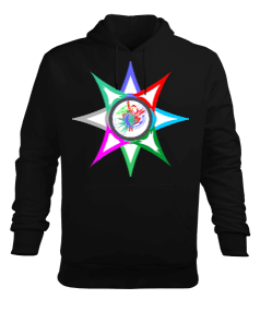 RENK ŞENLİĞİ Erkek Kapüşonlu Hoodie Sweatshirt