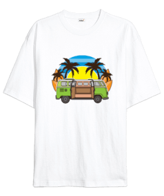 Retro Bus Oversize Unisex Tişört