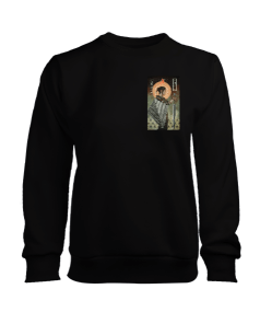 Retro ÖN VE ARKA VALTA TAROT CARD baskılı kadın Kadın Sweatshirt