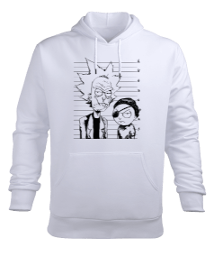 Rick And Morty - OneArtTasarım Erkek Kapüşonlu Hoodie Sweatshirt