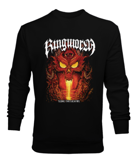 Tisho - Ringworm Siyah Erkek Sweatshirt