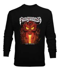 Ringworm Siyah Erkek Sweatshirt