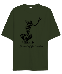 Rise out of Destruction Oversize Unisex Tişört