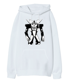 Robo Oversize Unisex Kapüşonlu Sweatshirt