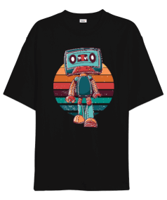 Robot Cassatte Oversize Unisex Tişört