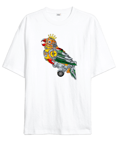 Robotic Bird V2 Oversize Unisex Tişört