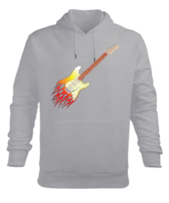 Rock and Roll Erkek Kapüşonlu Hoodie Sweatshirt