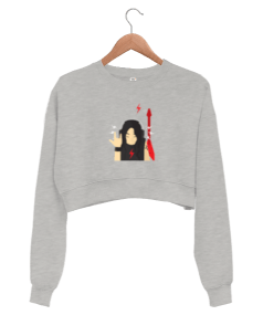 Rock Kadın Crop Sweatshirt