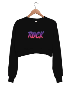 Rock Kadın Crop Sweatshirt