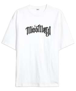 Rock Miss May I - MissMay i Beyaz Oversize Unisex Tişört