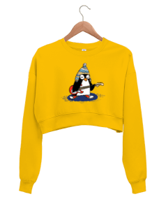 ROCK PENGUEN Kadın Crop Sweatshirt