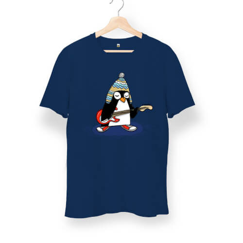 Rock Penguen Unisex Kısa Kol Tişört