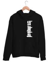 Rock Pentagram Siyah Unisex Kapşonlu Sweatshirt - Thumbnail