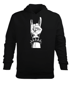 Rock Roll Erkek Kapüşonlu Hoodie Sweatshirt