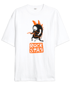 Rock star Oversize Unisex Tişört