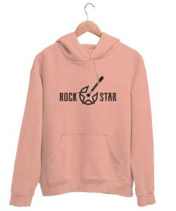 Rock Star - Yıldız Yavru Ağzı Unisex Kapşonlu Sweatshirt