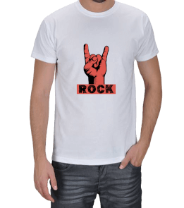 Rock White Erkek Tişört