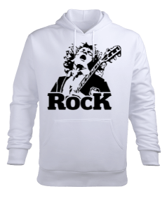 rock you Erkek Kapüşonlu Hoodie Sweatshirt