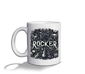 Rocker Beyaz Beyaz Kupa Bardak