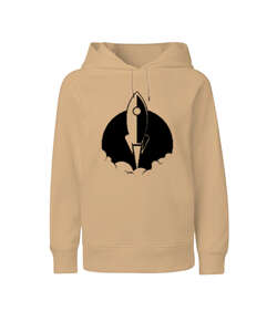 Rocket Blu v3 Camel Çocuk Unisex Hoodie Kapüşonlu