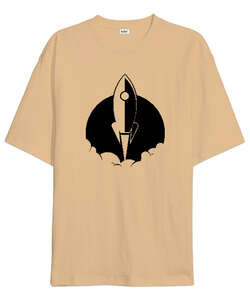 Rocket Blu v3 Camel Oversize Unisex Tişört