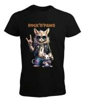 RocknPaws Siyah Erkek Tişört - Thumbnail