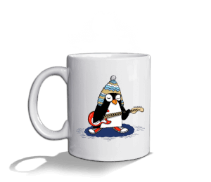 Rocknroll mug Beyaz Kupa Bardak