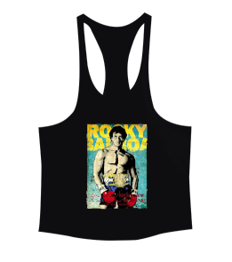 Rocky Balboa Vintage Baskılı Erkek Tank Top Atlet