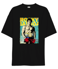 Rocky Balboa Vintage Baskılı Oversize Unisex Tişört