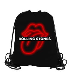 Rolling Stones Neon Tasarım Büzgülü Spor Çanta