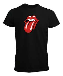 ROLLING STONES Siyah Erkek Tişört