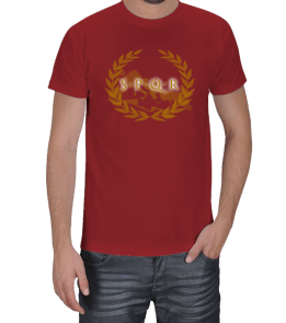 Roma İmparatorluğu SPQR Erkek Tişört