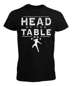 Roman Reigns Head of the Table Siyah Erkek Tişört