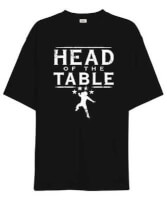 Roman Reigns Head of the Table Siyah Oversize Unisex Tişört