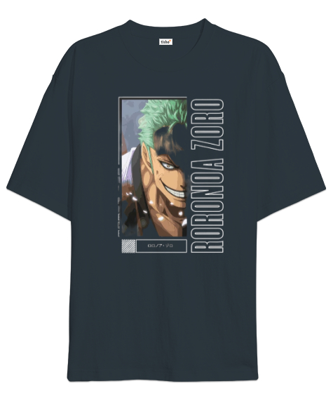 Tisho - Roronoa Zoro Füme Oversize Unisex Tişört