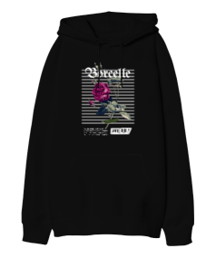 Rose Borelle Oversize Unisex Kapüşonlu Sweatshirt