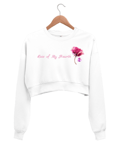 Rose of My Hearth Kadın Crop Sweatshirt