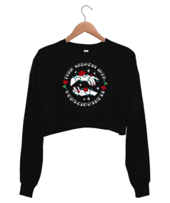 Roses Hands Kadın Crop Sweatshirt