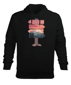 Rota Erkek Kapüşonlu Hoodie Sweatshirt