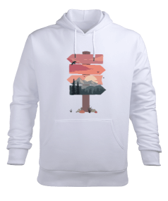 Rota Erkek Kapüşonlu Hoodie Sweatshirt