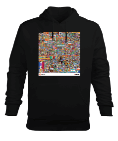 rplace Erkek Kapüşonlu Hoodie Sweatshirt