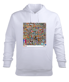 rplace Erkek Kapüşonlu Hoodie Sweatshirt