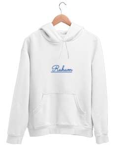 Ruhum Beyaz Unisex Kapşonlu Sweatshirt