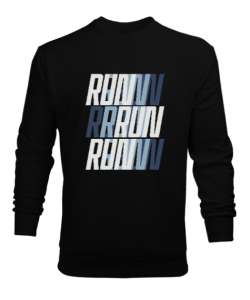 Run - Koş Siyah Erkek Sweatshirt