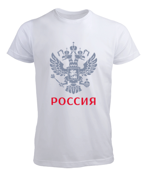 Tisho - RUSYA RUSSIA SEYAHAT RUSÇA MOSKOVA MOSCOW Beyaz Erkek Tişört