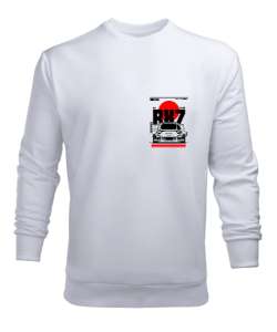 RX7 Beyaz Erkek Sweatshirt