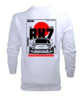 RX7 Beyaz Erkek Sweatshirt - Thumbnail