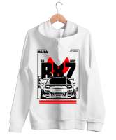 RX7 Beyaz Unisex Kapşonlu Sweatshirt - Thumbnail